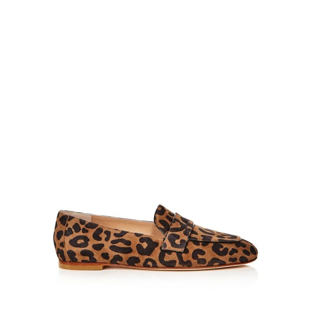 STUART WEITZMAN Womens Camel Brown Strap Payson Toe Slip On Leather Loafers 7 M - Picture 3 of 3